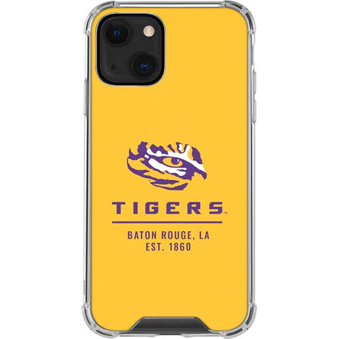 Louisiana State University - LSU Tigers Baton Rouge Yellow iPhone 14 Clear Case